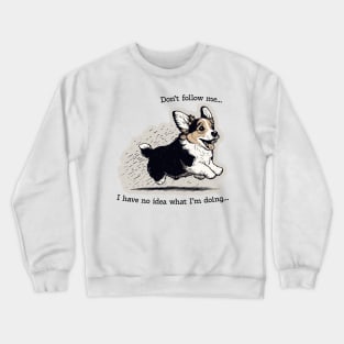 Don't Follow Me. I have no idea what I'm doing Crewneck Sweatshirt